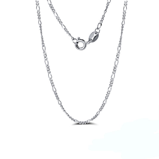 FigaroChainNecklaceforWomenorMen18SterlingSilver1.7mmGingerLyneCollection_Silver-1