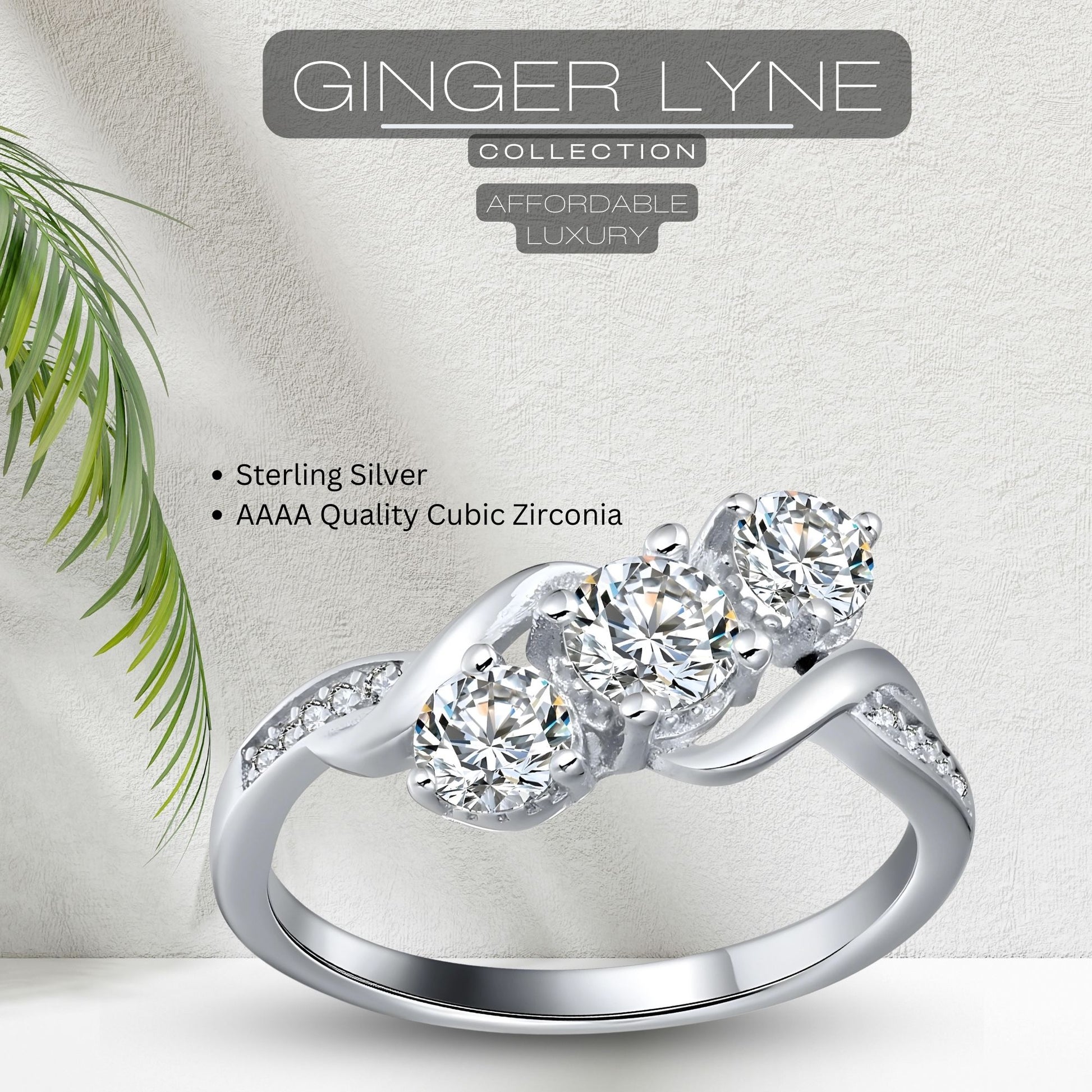 3StoneEngagementRingforWomenSterlingSilverCZWeddingRingGingerLyneCollection_Silver-2