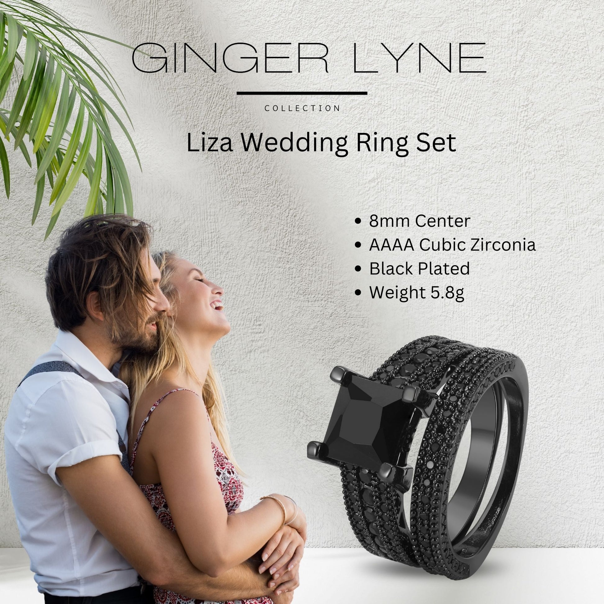 LizaBlackWeddingRingSetforWomanCzGothicEngagementRingGingerLyneCollection_Black-5