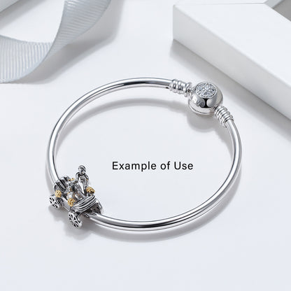 BrideGroomCarriageWeddingCharmEuropeanBeadSterlingSilverGingerLyneCollection_Silver-4