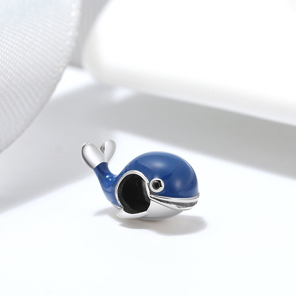 BlueWhaleCharmEuropeanBeadSterlingSilverGingerLyneCollection_Blue-2