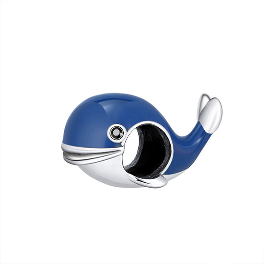 BlueWhaleCharmEuropeanBeadSterlingSilverGingerLyneCollection_Blue-1