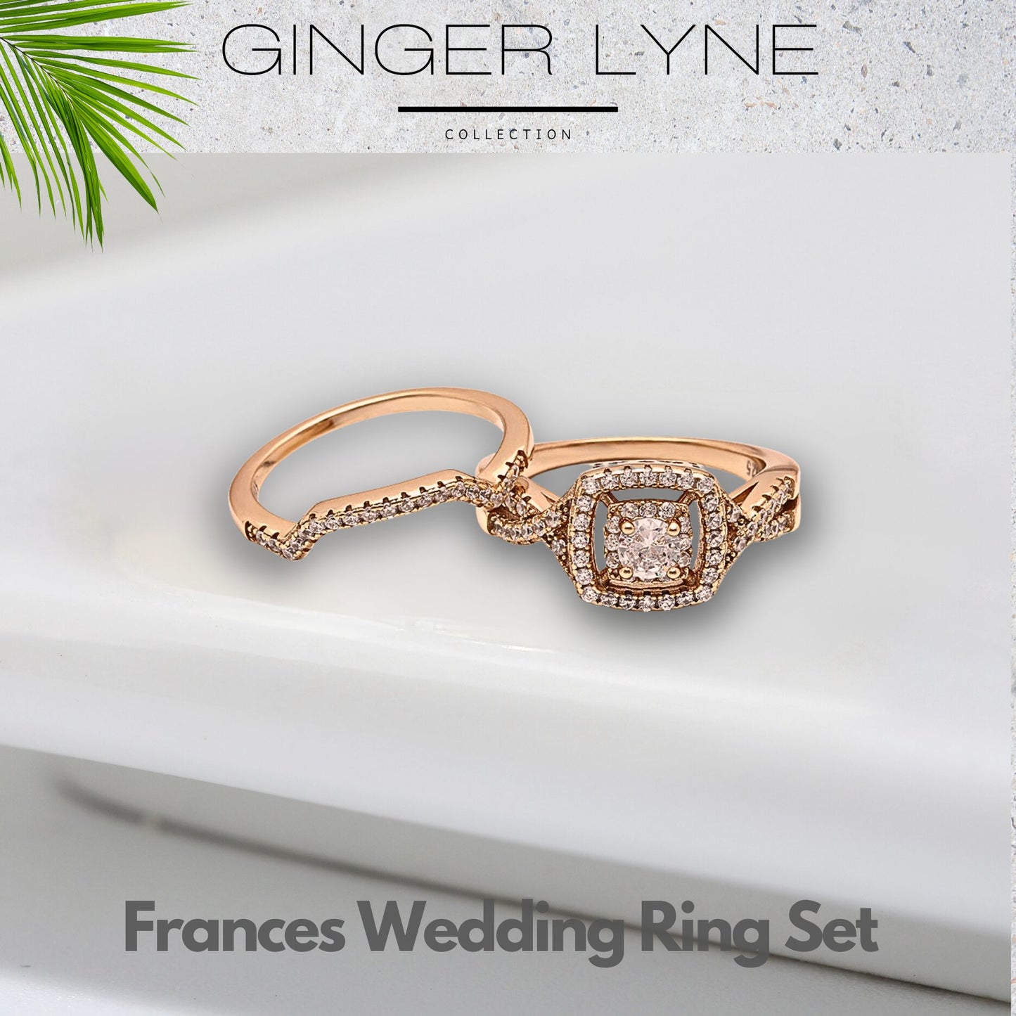 CZWeddingRingSetforWomenHaloEngagementRingWeddingBandGingerLyneCollection_RoseGoldPlated-4