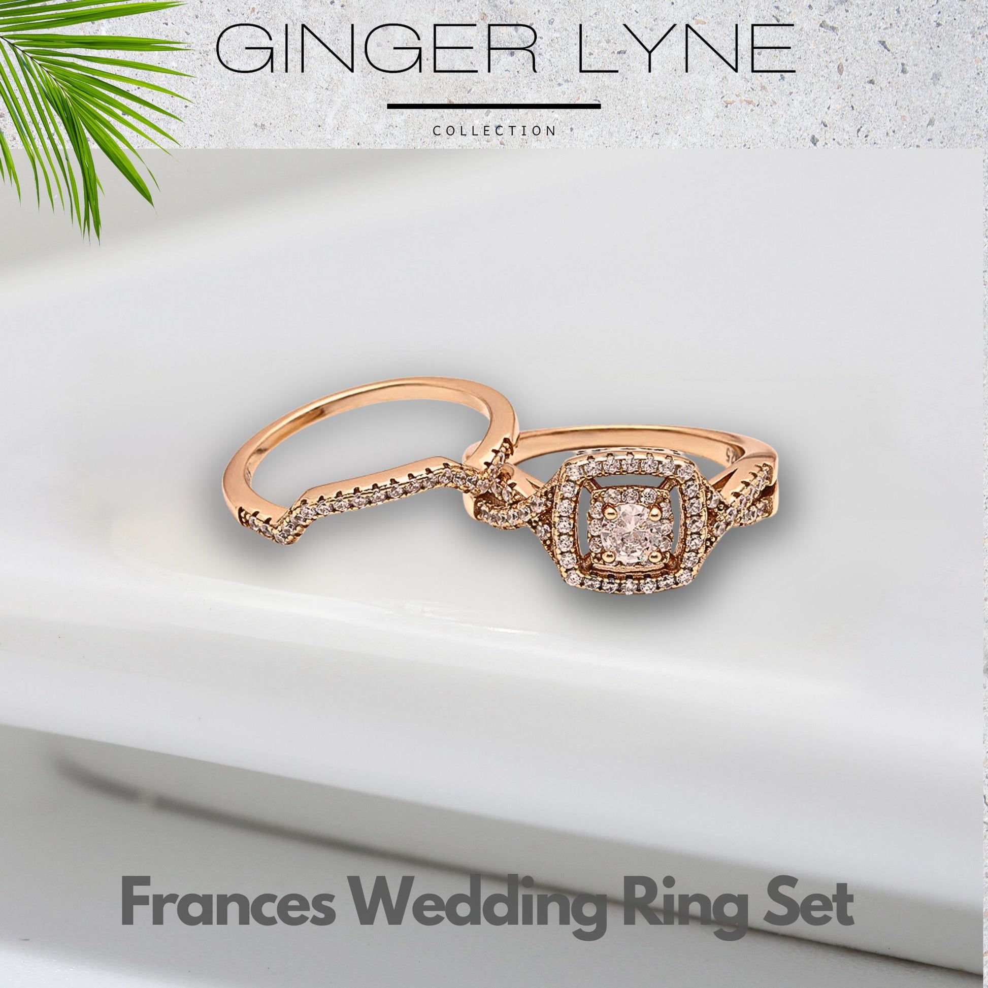 CZWeddingRingSetforWomenHaloEngagementRingWeddingBandGingerLyneCollection_RoseGoldPlated-4