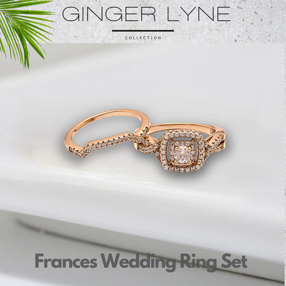 CZWeddingRingSetforWomenHaloEngagementRingWeddingBandGingerLyneCollection_RoseGoldPlated-4