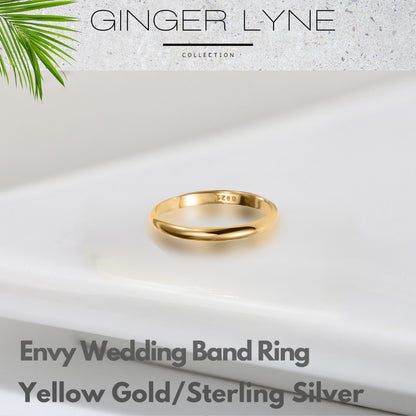 2mmWeddingBandforMenSterlingSilverGoldRingforWomenGingerLyneCollection_Gold-2