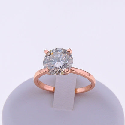 AmoreSolitaireEngagementRingforWomenMoissaniteSterlingSilverGingerLyneCollection_3CTRoseoverSilver-4