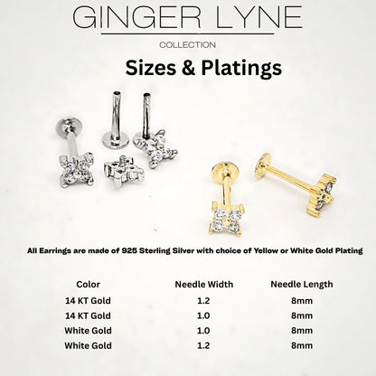 CubicZirconiaFlatBackStudEarringsbyGingerLyneGoldSterlingSilver5ACZBodyJewelry-1.0_Gold-4