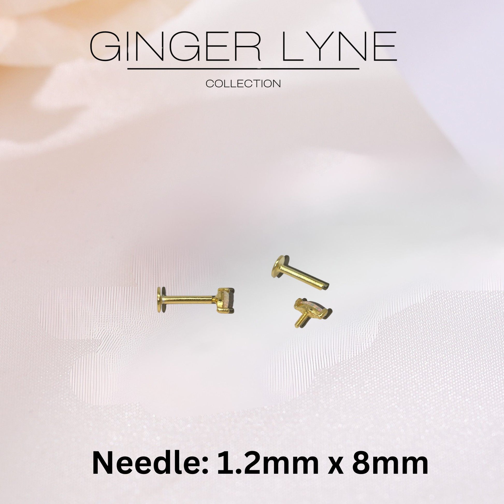 CreatedOpalFlatBackEarringsforCartilageHelixTragusLobe16gGoldoverSterlingSilverStudsSetbyGingerLyne_White-4