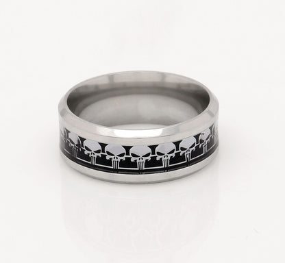 SkullsWeddingBandRingforMenorWomenGothPunkBikerGingerLyneCollection_Black-4