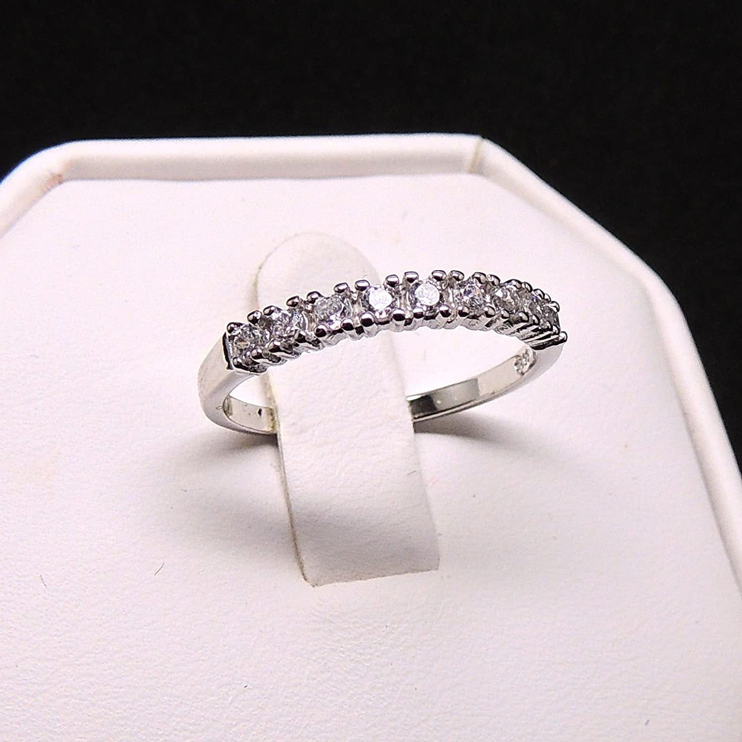 CarolineBeautifulAnniversaryWeddingBandRing-GingerLyneCollection_Silver-5