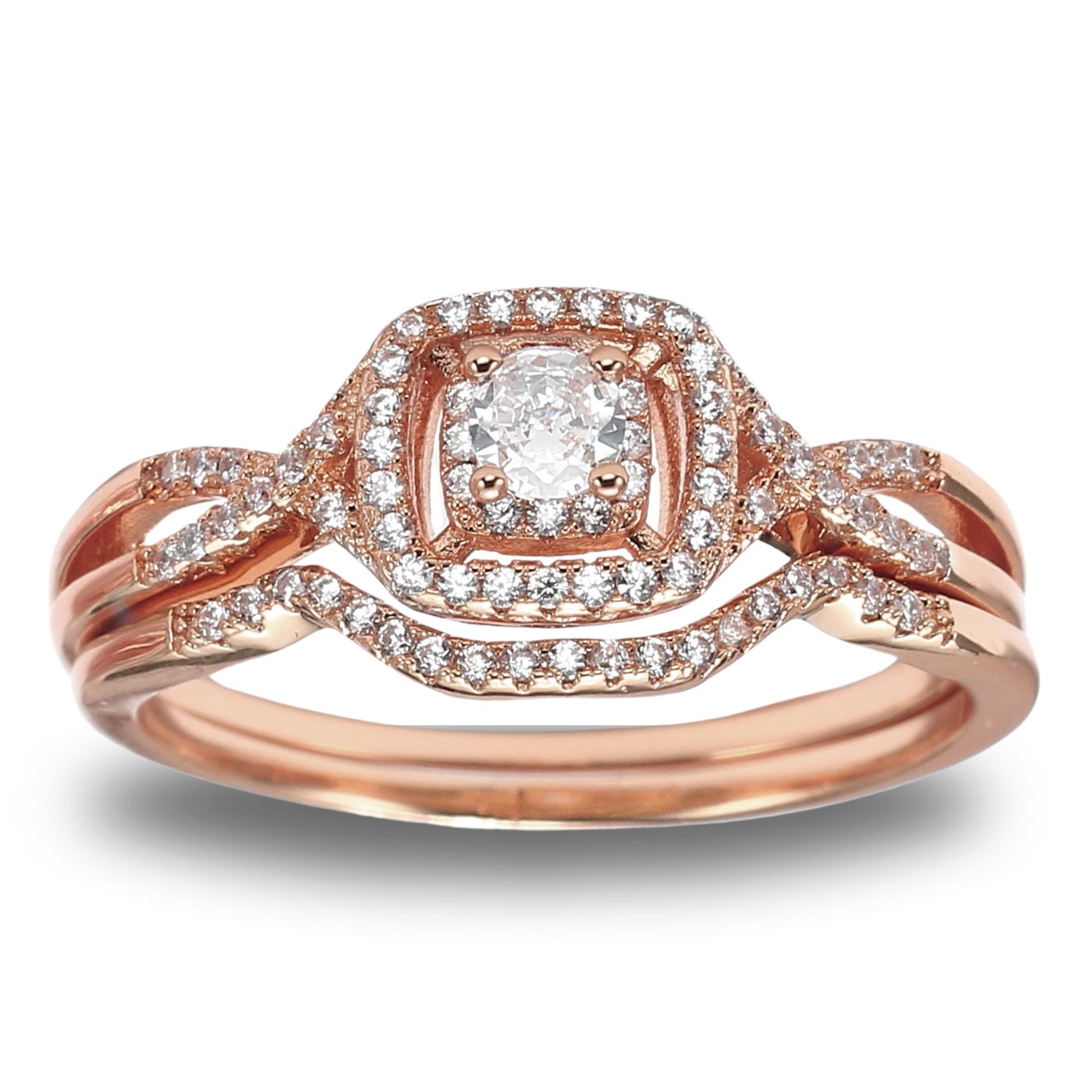 CZWeddingRingSetforWomenHaloEngagementRingWeddingBandGingerLyneCollection_RoseGoldPlated-1