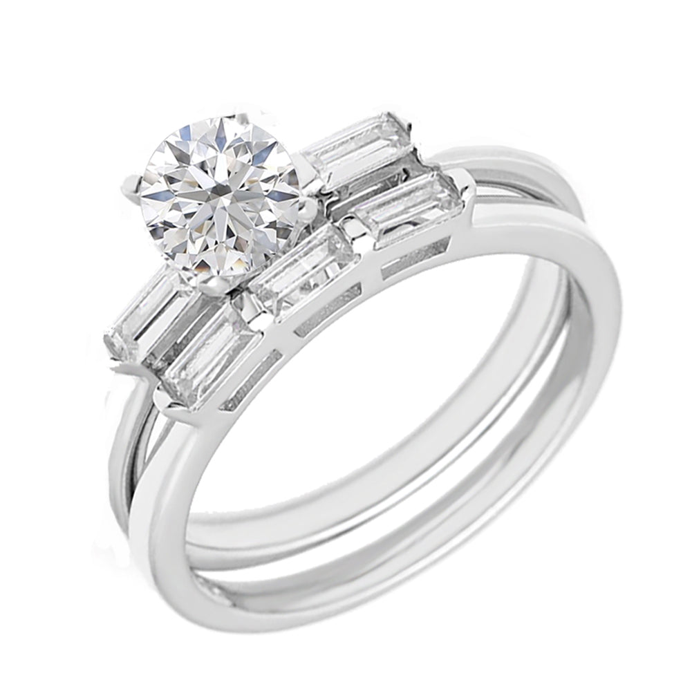 DioneWeddingRingSetSterlingSilverCzEngagementRingWomenGingerLyneCollection_Silver-1
