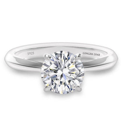 AmoreSolitaireEngagementRingforWomenMoissaniteSterlingSilverGingerLyneCollection_3CTSilver-1