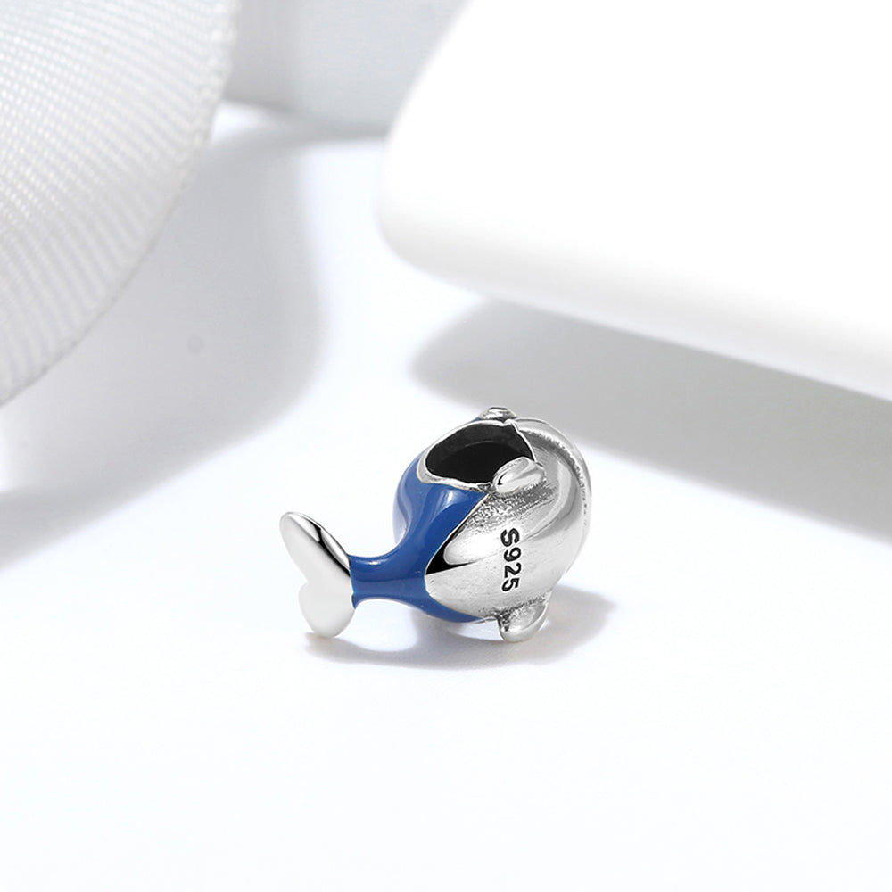 BlueWhaleCharmEuropeanBeadSterlingSilverGingerLyneCollection_Blue-6