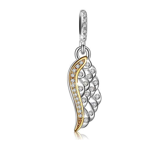 AngelWingCharmEuropeanBeadSterlingSilverClearCZGingerLyneCollection_Silver-1