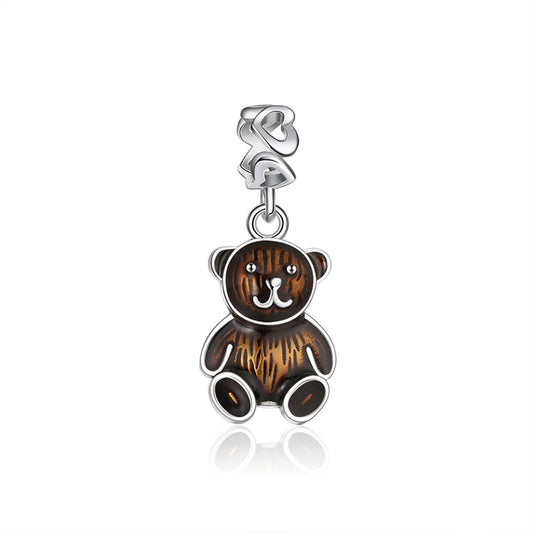TeddyBearCharmEuropeanBeadSterlingSilverGingerLyneCollection_Brown-1