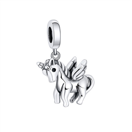 UnicornCharmEuropeanBeadSterlingSilverGingerLyneCollection_Silver-1