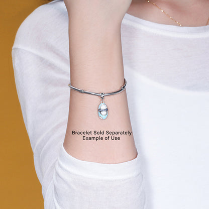 BabyShoeCharmEuropeanStyleBlueorPinkSterlingSilverCZGingerLyneCollection_CharmsBootieBlue-4