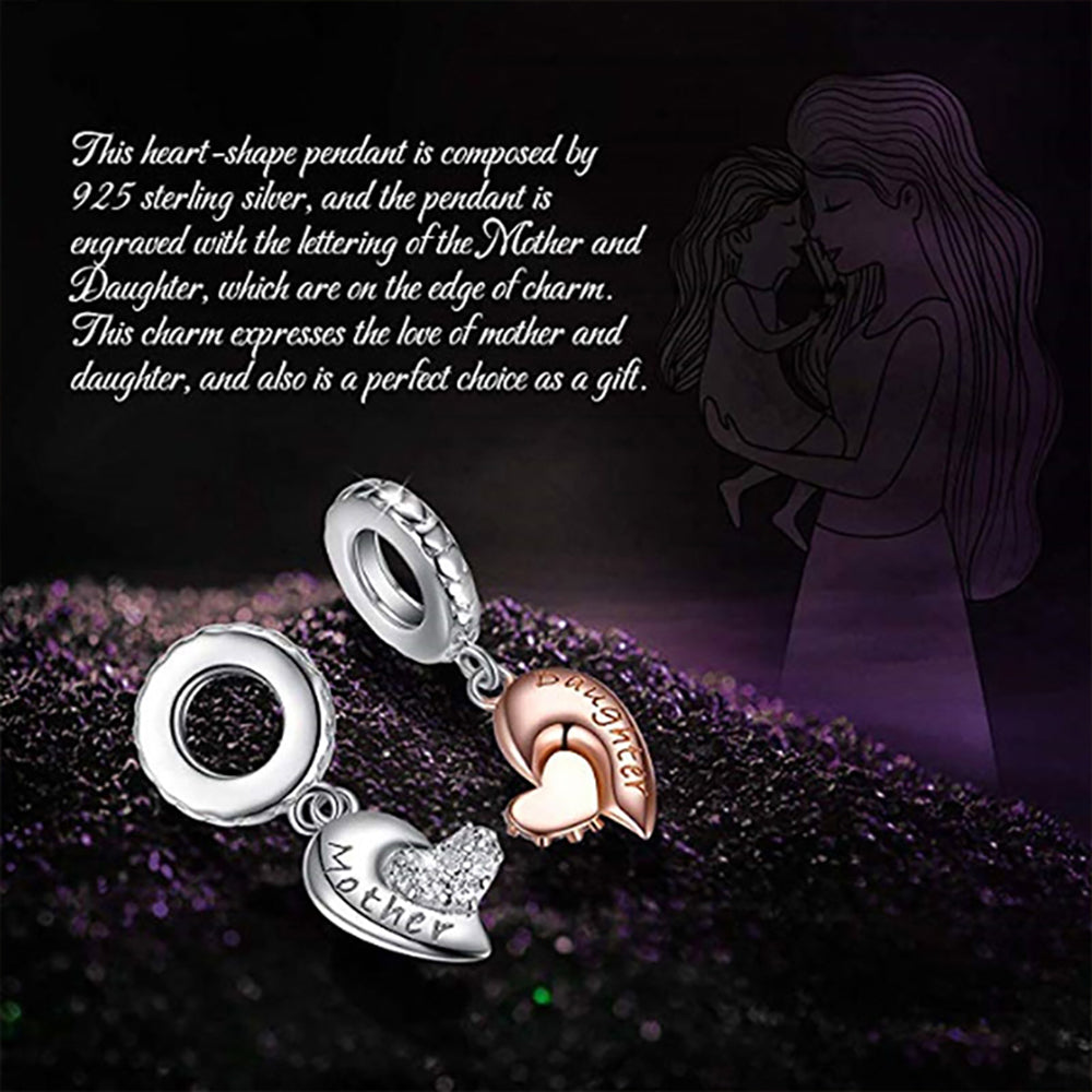 MotherDaughterHeartCharmEuropeanBeadSterlingSilverClearCZGingerLyneCollection_Silver-3