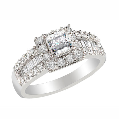 GemmaPrincessCutCZEngagementRingWomensGingerLyneCollection9_Silver-1