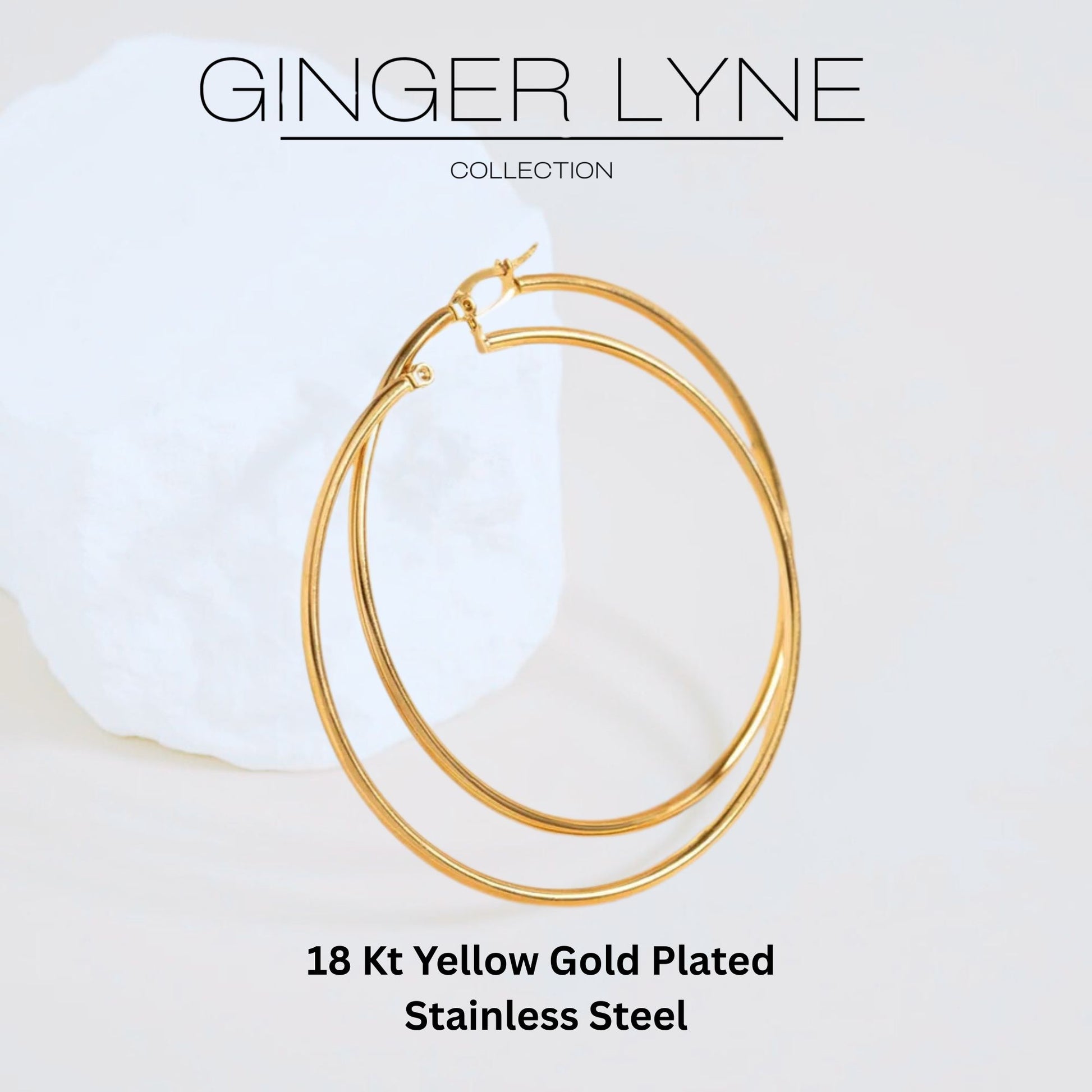 PlainLargeHoopEarringsforWomenGoldStainlessSteelGingerLyneCollection_Gold-3