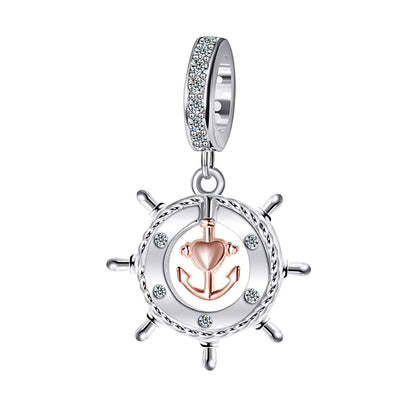 NauticalShipsWheelCharmEuropeanBeadCZSterlingSilverGingerLyneCollection_Silver-1