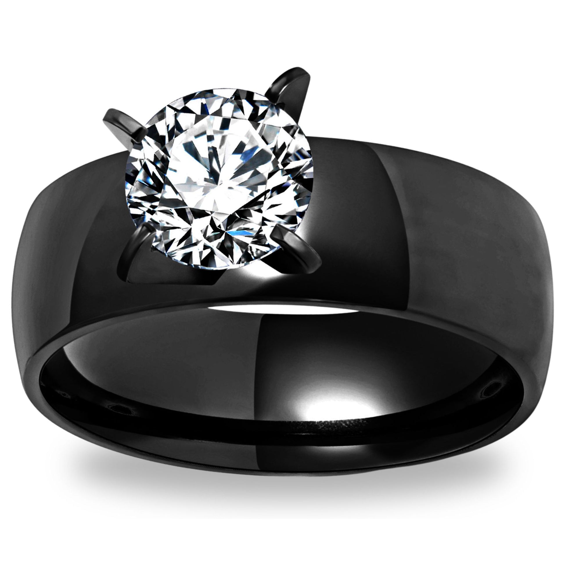 6mmGoldStainlessSteelWomenEngagementRingGingerLyneCollection_Black-3