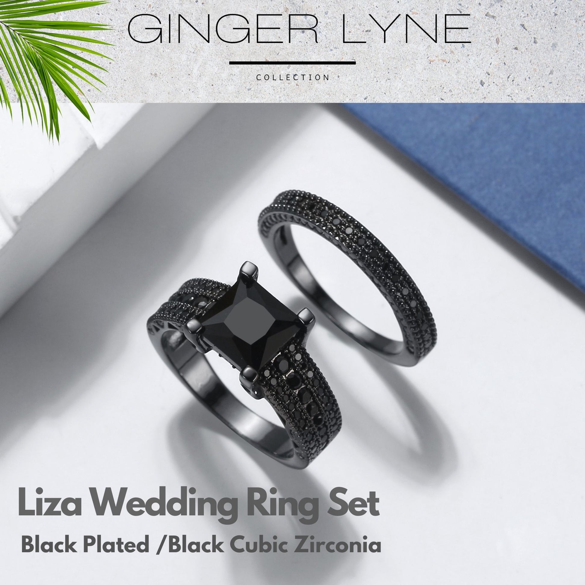 LizaBlackWeddingRingSetforWomanCzGothicEngagementRingGingerLyneCollection_Black-3